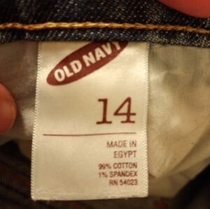 Old Navy The Sweetheart Jeans Womens Size 14 Dark Wash Denim Tapered Leg